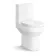 Denver Rimless Comfort Height Close Coupled Toilet & Pedestal Basin Set