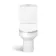 Denver Rimless Fully Back to Wall Close Coupled Corner Toilet With Soft Close Slim Seat