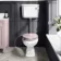 Hudson Traditional Toilet With Low-Level Cistern and Cashmere Pink Wooden Seat