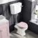 Hudson Traditional Toilet With Low-Level Cistern and Cashmere Pink Wooden Seat