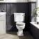 Hudson Traditional Close Coupled Toilet With Cotton White Wooden Seat