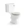 Hudson Traditional Close Coupled Toilet With Cotton White Wooden Seat