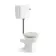 Hudson Traditional Low-Level Toilet With Chalk White Seat & Pedestal Basin - Double Tap Hole