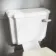 Hudson Traditional Toilet With Chalk White Seat & Pedestal Basin Set - Double Tap Hole