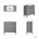 Bermuda Dove Grey Vanity With Curved Counter Top Basin 800mm