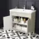 Bermuda Chalk White Basin Vanity 800mm