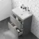 Trent Stone Grey Basin Drawer Vanity 600mm