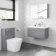 Trent Stone Grey Wall Hung Basin Drawer Vanity 800mm
