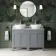 Bermuda Dove Grey Vanity with Marble Top & Oval Counter Top Basin 1200mm