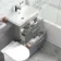 Avon Stone Grey Combination Basin Drawer and Aruba Toilet 1100mm