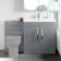 Avon Stone Grey Basin Vanity and Back To Wall Unit 1300mm