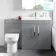 Avon Stone Grey Combination Vanity Basin and Miami Toilet 1300mm