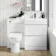 Trent Gloss White Combination Basin Drawer and Aruba Toilet 1100mm - Right Handed