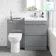 Trent Stone Grey Combination Basin Drawer and Aruba Toilet 1100mm