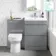 Trent Stone Grey Combination Basin Drawer and Miami Toilet 1100mm