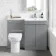 Trent Stone Grey Combination Vanity Basin and Aruba Toilet 1100mm - Right Handed