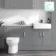 Harper Stone Grey Combination Vanity Basin with Marble Top & Miami Toilet 1500mm