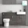 Harper Charcoal Elm Combination Vanity Basin and Miami Toilet 1500mm