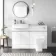 Foster Gloss White Combination Vanity Basin with Marble Top & Atlanta Toilet 1200mm