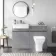 Foster Stone Grey Combination Vanity Basin with Marble Top & Atlanta Toilet 1200mm
