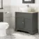 Lucia Graphite Grey Vanity with Oak Effect Top & Oval Counter Top Basin 840mm