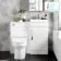 Avon Gloss White Combination Vanity Basin and Miami Toilet 950mm