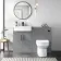 Harper Stone Grey Combination Vanity Basin and Miami Toilet 1200mm - Black Accents