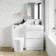 Trent Gloss White Combination Basin Drawer and Boston Toilet 1100mm - Right Handed