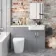 Harper Stone Grey Combination Vanity Basin and Boston Toilet 1200mm - Right Handed