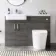 Harper Charcoal Elm Combination Vanity Basin and Boston Toilet 1200mm - Left Handed