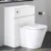 Foster Gloss White Back To Wall Unit and Boston Toilet