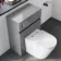 Foster Stone Grey Back To Wall Unit and Boston Toilet