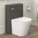 Bermuda Traditional Graphite Grey Slimline Back To Wall Unit and Boston Toilet