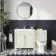 Bermuda Chalk White Combination Vanity Basin and Hudson Toilet with Wooden Seat 1300mm