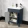 Bermuda Inky Blue Basin Vanity Drawer and Back To Wall Toilet 1100mm (Excludes Pan & Cistern)
