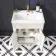 Bermuda Chalk White Basin Vanity 600mm - Brushed Brass Accents