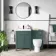 Bermuda Traditional Midnight Green Slimline Back To Wall Unit and Seattle Toilet