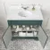 Lucia Midnight Green Vanity with Marble Top & Undermount Basin 830mm