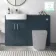 Harper Navy Blue Basin Vanity and Back To Wall Toilet Unit 1200mm - Excludes Toilet