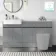 Foster Stone Grey Combination Vanity Basin with Marble Top 1500mm - Excludes Toilet
