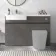 Foster Tungsten Grey Basin Vanity With Back To Wall Unit 1200mm (Excludes Toilet) - Left Handed