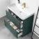 Corsica Midnight Green Basin Drawer Vanity 800mm