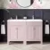 Bermuda Cashmere Pink Double Basin Vanity 1200mm