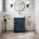 Milos Navy Blue Vanity with Troy Basin 600mm - Traditional Handles