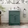 Milos Mystic Green Basin Vanity 600mm - Traditional Handles