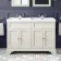 Lucia Chalk White Double Basin Vanity 1200mm