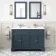 Lucia Inky Blue Double Basin Vanity 1200mm