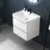 Corsica Gloss White Wall Hung Basin Drawer Vanity 600mm