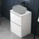 Corsica Gloss White Drawer Vanity with Marble Top 600mm - Excludes Counter Top Basin