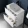 Corsica Gloss White Drawer Vanity with Marble Top 800mm - Excludes Counter Top Basin